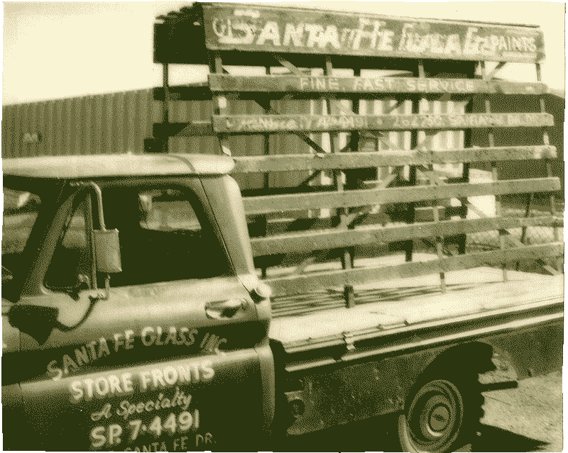 Santa Fe Glass 1970s Truck
