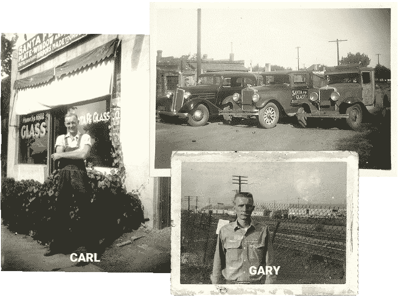 Santa Fe Glass: Carl, Gary & Trucks